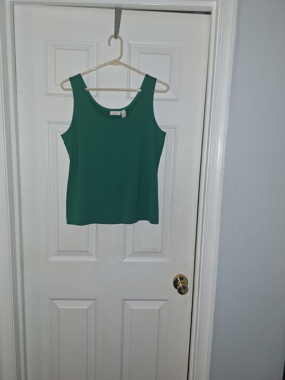 Chico's Emerald Green Scoop Neck Tank